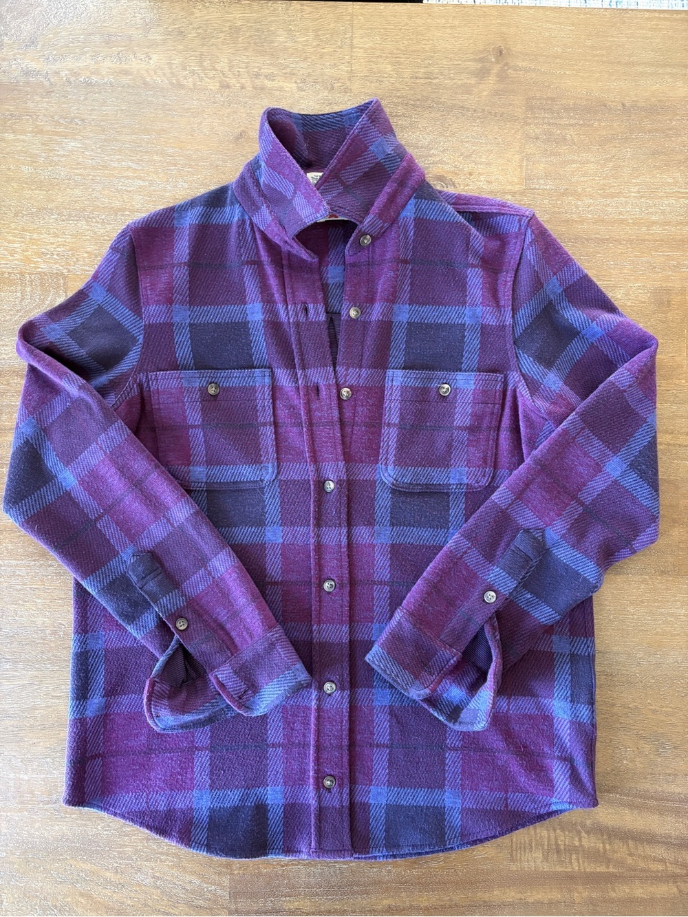 Faherty’s Legend Shirt in Purple and Blue Plaid